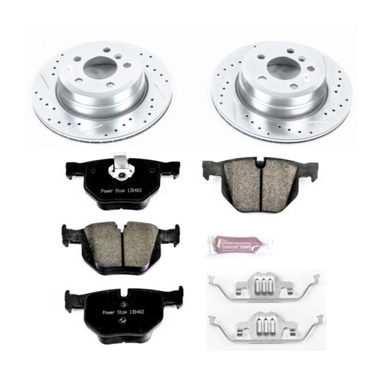 Power Stop 07-15 BMW X5 Rear Z23 Evolution Sport Brake Kit-Brake Kits - Performance D&S-Grocery Getter Performance