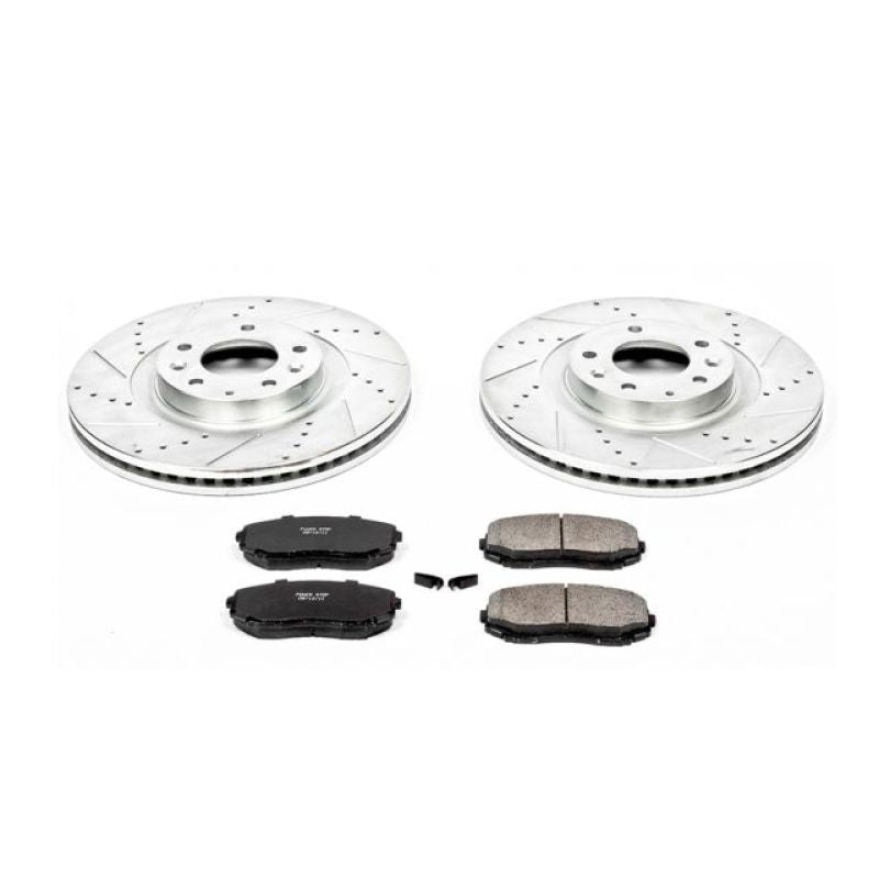 Power Stop 07-15 Mazda CX-9 Front Z23 Evolution Sport Brake Kit-Brake Kits - Performance D&S-Grocery Getter Performance