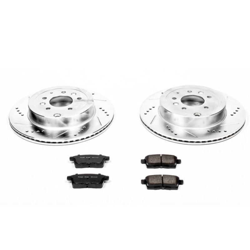 Power Stop 07-15 Mazda CX-9 Rear Z23 Evolution Sport Brake Kit-Brake Kits - Performance D&S-Grocery Getter Performance
