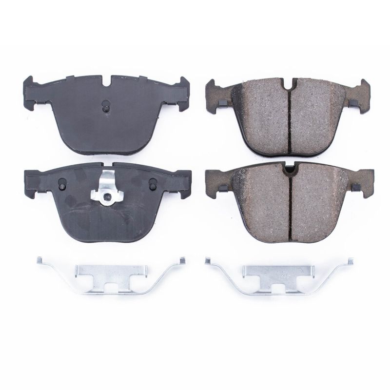 Power Stop 07-18 BMW X5 Rear Z17 Evolution Ceramic Brake Pads w/Hardware-Brake Pads - OE-Grocery Getter Performance