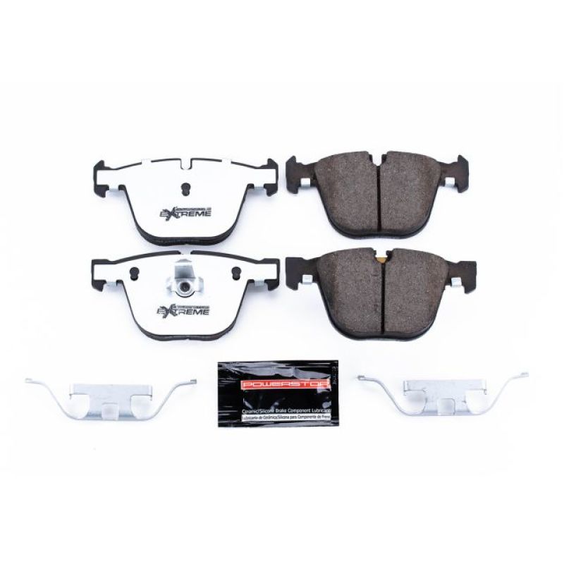 Power Stop 07-18 BMW X5 Rear Z26 Extreme Street Brake Pads w/Hardware-Brake Pads - Performance-Grocery Getter Performance