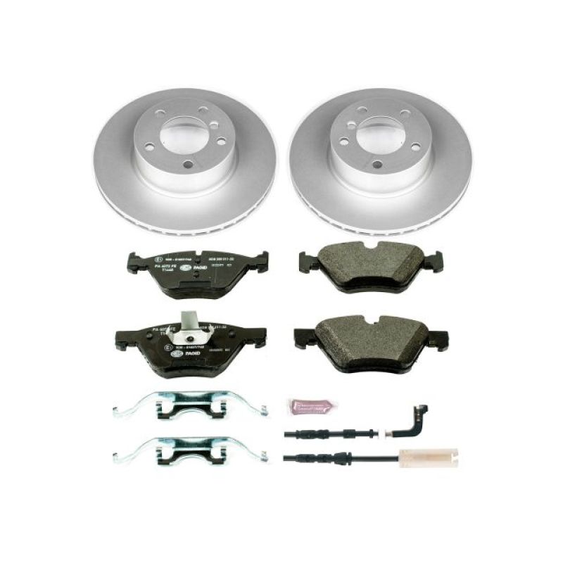 Power Stop 08-10 BMW 128i Front Euro-Stop Brake Kit-Brake Kits - OE-Grocery Getter Performance