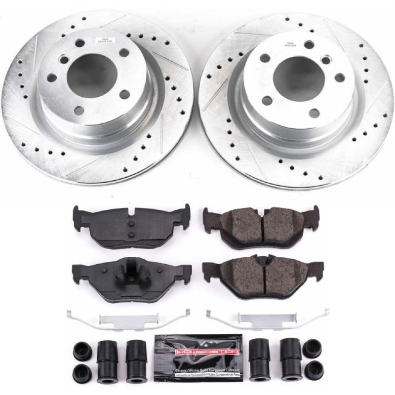 Power Stop 08-10 BMW 128i Rear Z23 Evolution Sport Brake Kit-Brake Kits - Performance D&S-Grocery Getter Performance
