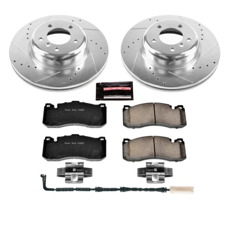 Power Stop 08-10 BMW 135i Front Z23 Evolution Sport Brake Kit-Brake Kits - Performance D&S-Grocery Getter Performance