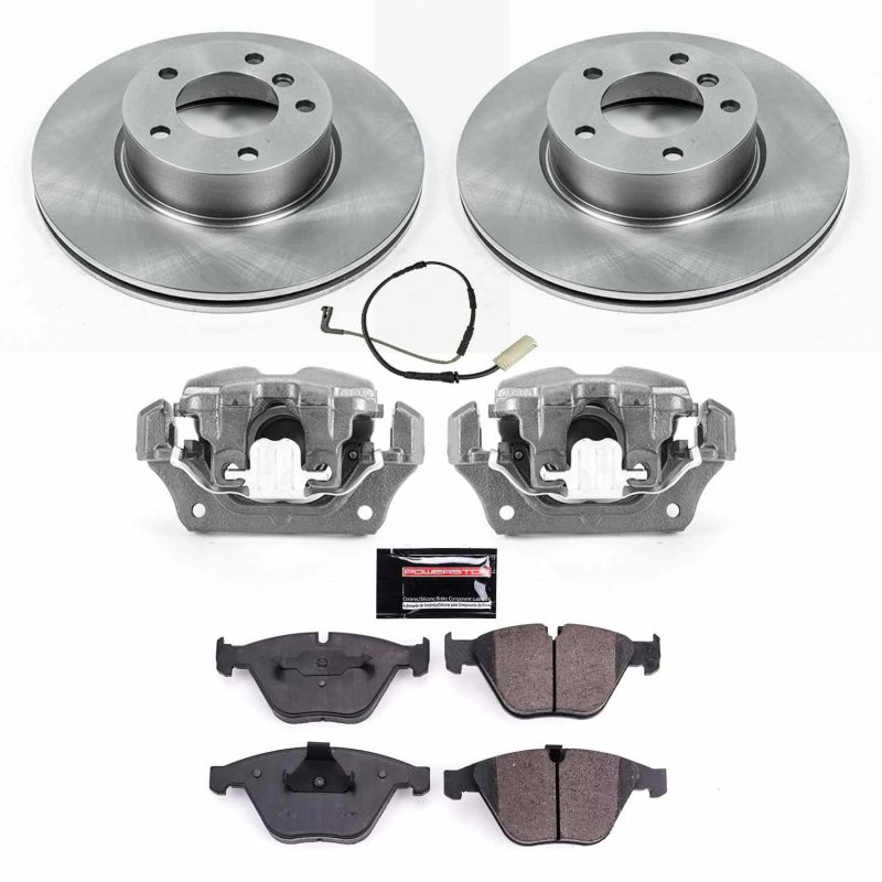 Power Stop 08-10 BMW 328i Front Autospecialty Brake Kit w/Calipers-Brake Kits - OE-Grocery Getter Performance