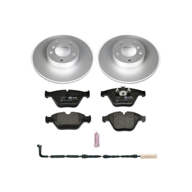 Power Stop 08-10 BMW 328i Front Euro-Stop Brake Kit-Brake Kits - OE-Grocery Getter Performance