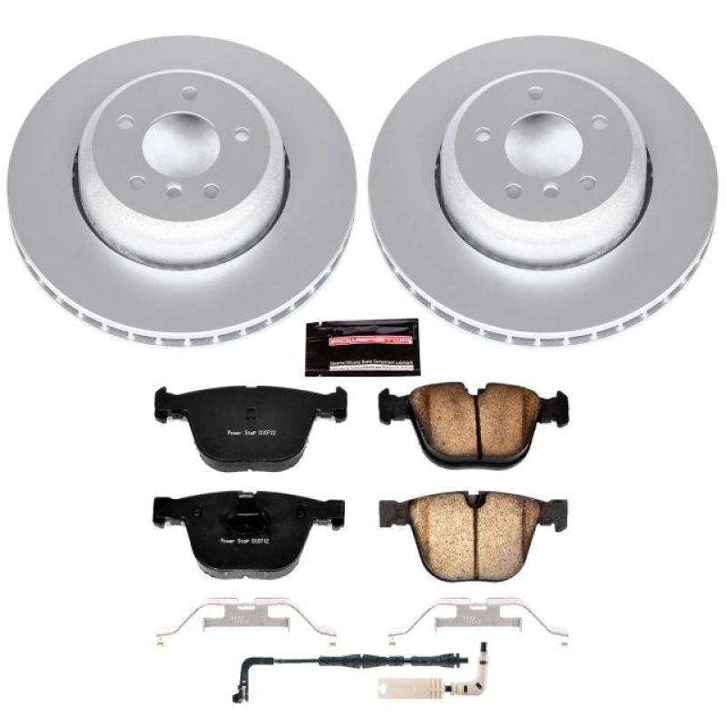 Power Stop 08-10 BMW 535i Rear Z23 Evolution Sport Coated Brake Kit-Brake Kits - Performance D&S-Grocery Getter Performance