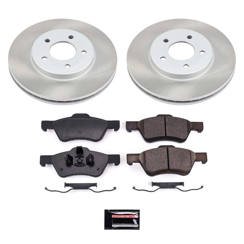 Power Stop 08-10 Mercury Mariner Front Semi-Coated Rotor Kit-Brake Kits - Performance Blank-Grocery Getter Performance