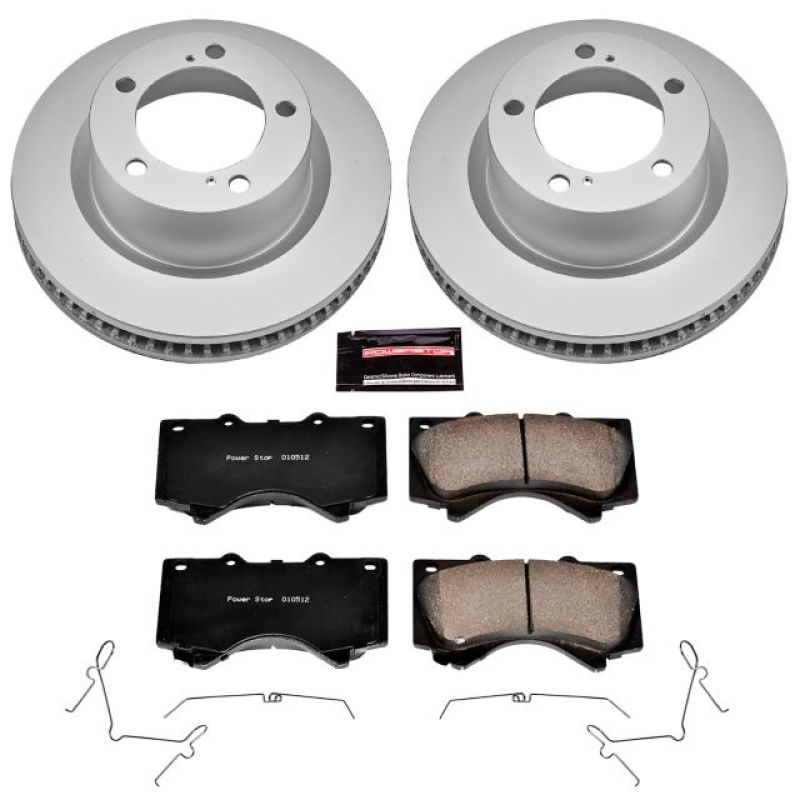 Power Stop 08-11 Lexus LX570 Front Z17 Evolution Geomet Coated Brake Kit-Brake Kits - Performance Blank-Grocery Getter Performance