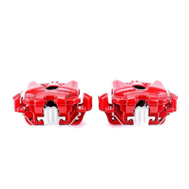 Power Stop 08-13 BMW 328i Front Red Calipers w/Brackets - Pair-Brake Calipers - Perf-Grocery Getter Performance