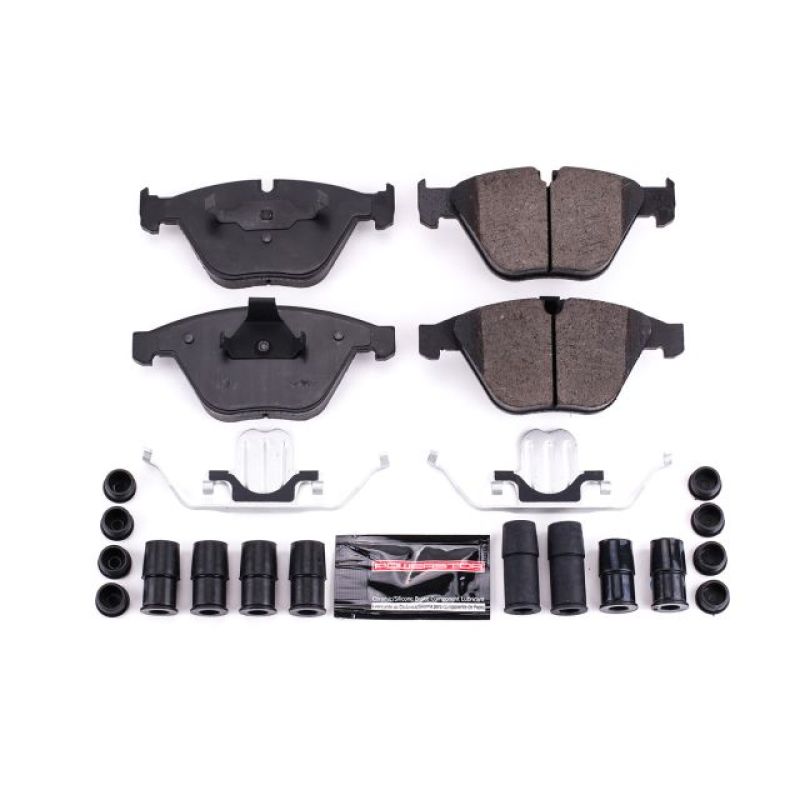 Power Stop 08-13 BMW 328i Front Z23 Evolution Sport Brake Pads w/Hardware-Brake Pads - Performance-Grocery Getter Performance