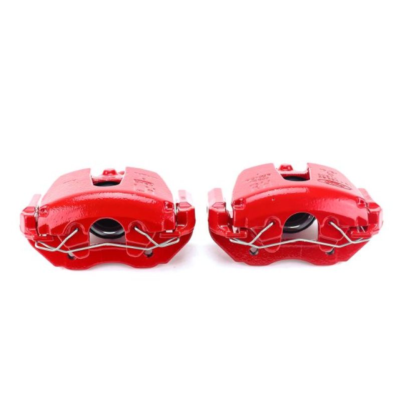 Power Stop 08-13 Mazda 3 Front Red Calipers w/Brackets - Pair-Brake Calipers - Perf-Grocery Getter Performance