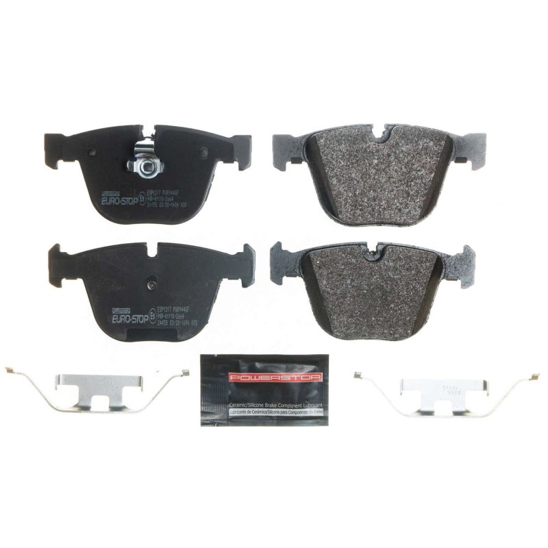 Power Stop 08-19 BMW X6 Euro-Stop ECE-R90 Rear Brake Pads-Brake Pads - OE-Grocery Getter Performance