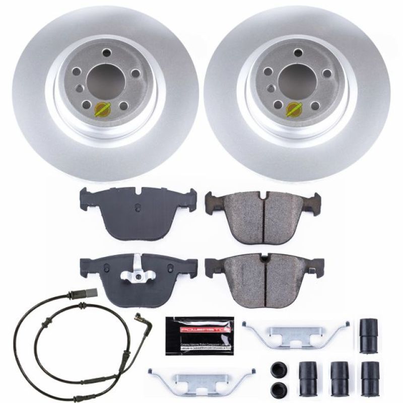 Power Stop 09-10 BMW 750i Rear Z23 Evolution Sport Coated Brake Kit-Brake Kits - Performance D&S-Grocery Getter Performance