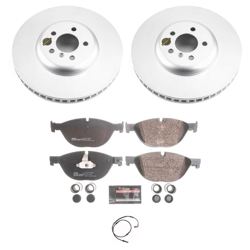 Power Stop 09-10 BMW 750Li Front Euro-Stop Brake Kit-Brake Kits - OE-Grocery Getter Performance
