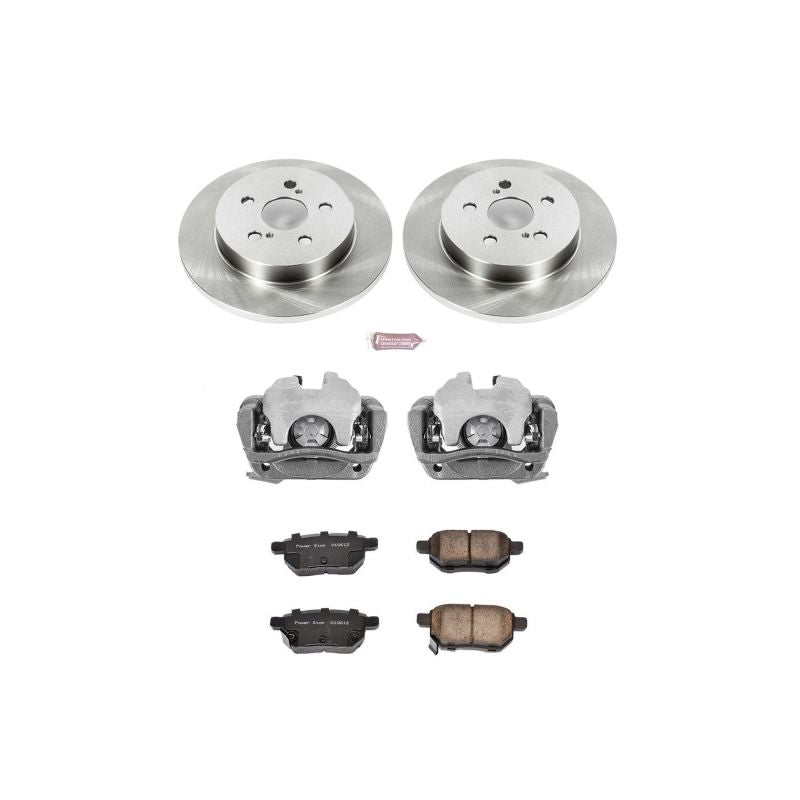 Power Stop 09-10 Pontiac Vibe Rear Autospecialty Brake Kit w/Calipers-Brake Kits - OE-Grocery Getter Performance