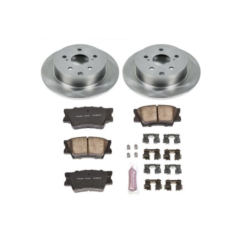 Power Stop 09-10 Pontiac Vibe Rear Autospecialty Brake Kit-Brake Kits - OE-Grocery Getter Performance