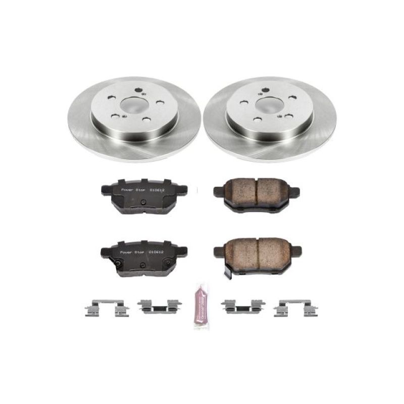 Power Stop 09-10 Pontiac Vibe Rear Autospecialty Brake Kit-Brake Kits - OE-Grocery Getter Performance