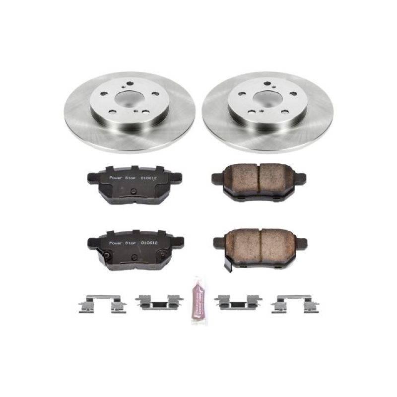 Power Stop 09-10 Pontiac Vibe Rear Autospecialty Brake Kit-Brake Kits - OE-Grocery Getter Performance