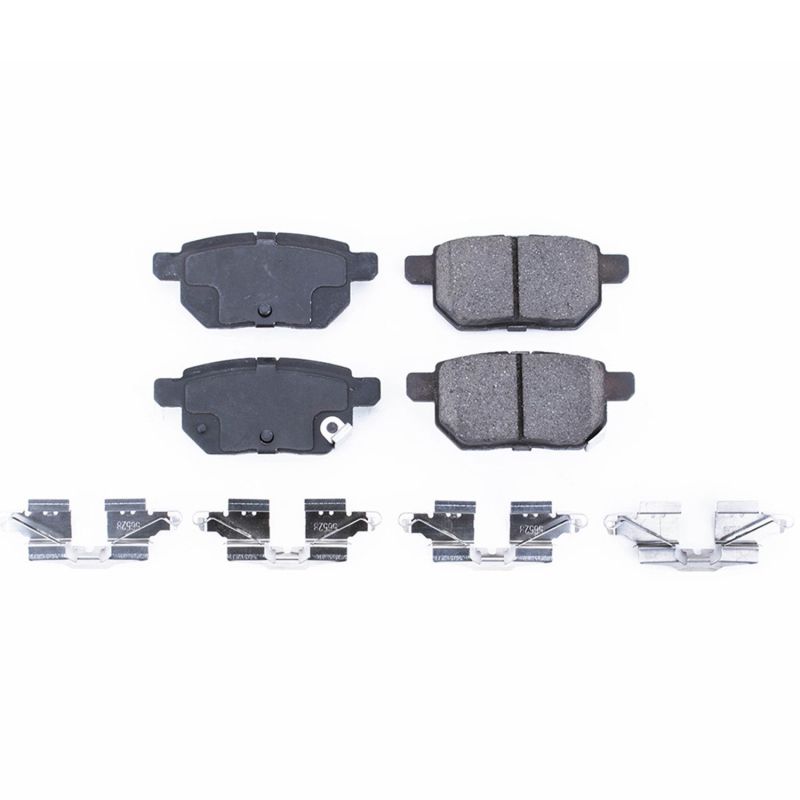 Power Stop 09-10 Pontiac Vibe Rear Z17 Evolution Ceramic Brake Pads w/Hardware-Brake Pads - OE-Grocery Getter Performance
