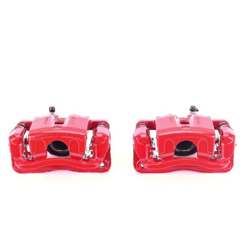 Power Stop 09-11 Hyundai Genesis Rear Red Calipers w/Brackets - Pair-Brake Calipers - Perf-Grocery Getter Performance