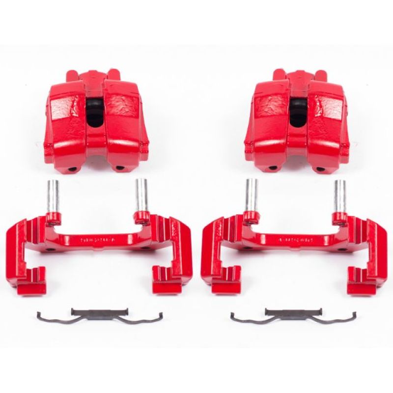 Power Stop 09-12 Ford Escape Front Red Calipers w/Brackets - Pair-Brake Calipers - Perf-Grocery Getter Performance
