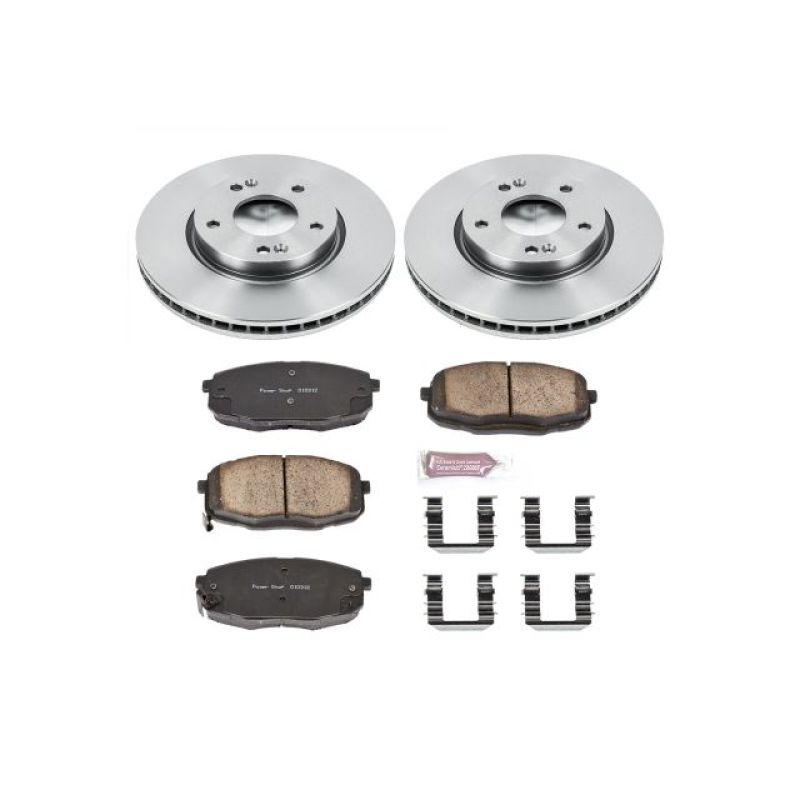 Power Stop 09-12 Hyundai Elantra Front Autospecialty Brake Kit-Brake Kits - OE-Grocery Getter Performance