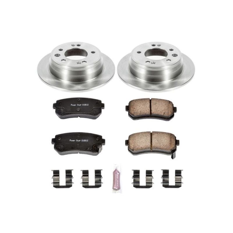 Power Stop 09-12 Hyundai Elantra Rear Autospecialty Brake Kit-Brake Kits - OE-Grocery Getter Performance