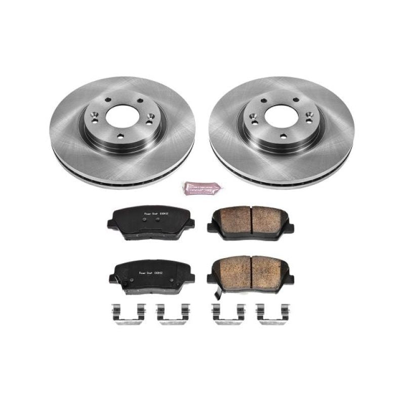 Power Stop 10-12 Hyundai Santa Fe Front Autospecialty Brake Kit-Brake Kits - OE-Grocery Getter Performance