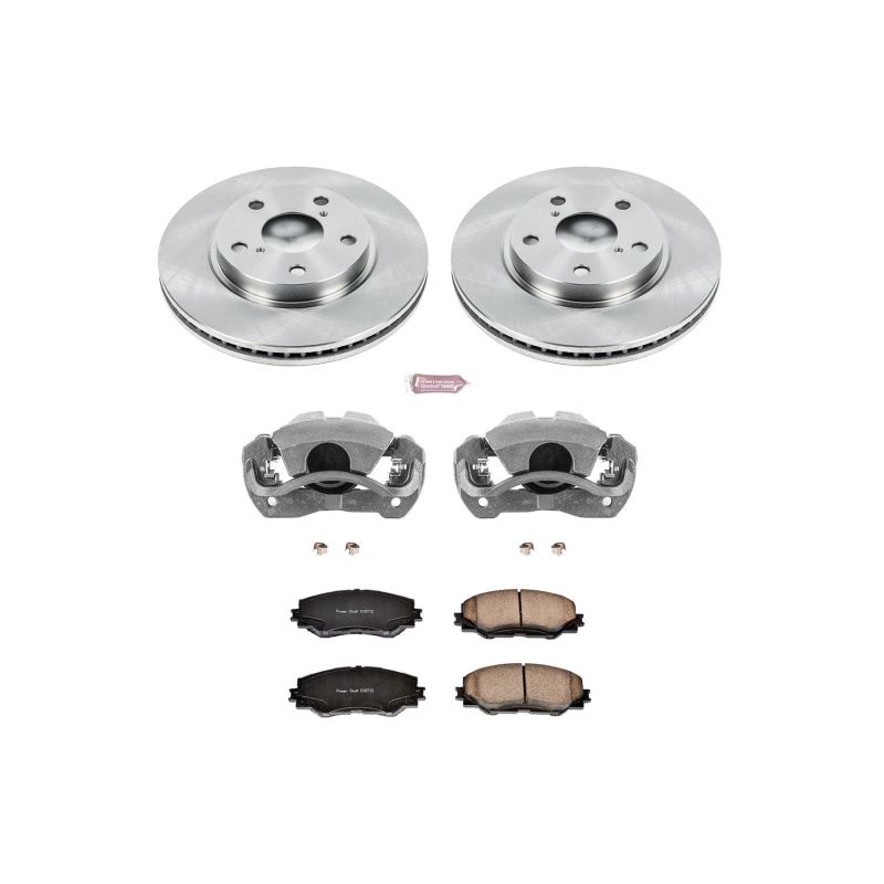 Power Stop 10-12 Lexus HS250h Front Autospecialty Brake Kit w/Calipers-Brake Kits - OE-Grocery Getter Performance