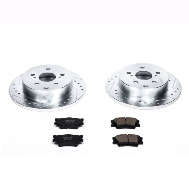 Power Stop 10-12 Lexus HS250h Rear Z23 Evolution Sport Brake Kit-Brake Kits - Performance D&S-Grocery Getter Performance