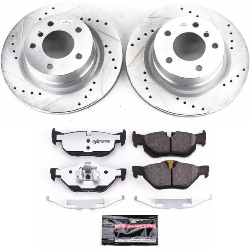 Power Stop 10-13 BMW 128i Rear Z26 Street Warrior Brake Kit-Brake Kits - Performance D&S-Grocery Getter Performance