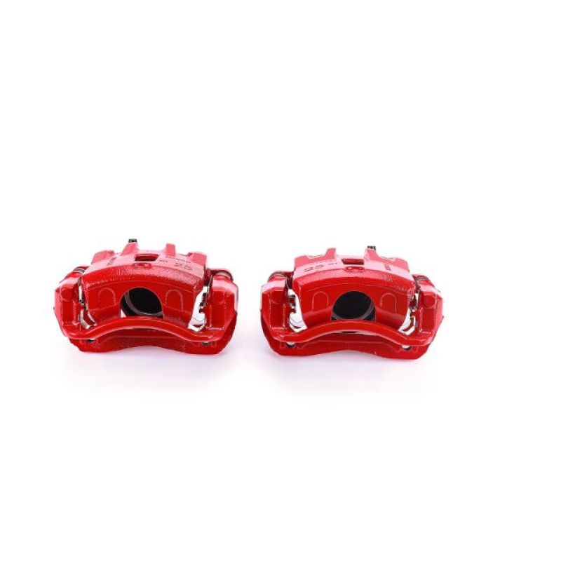 Power Stop 10-13 Kia Soul Front Red Calipers w/Brackets - Pair-Brake Calipers - Perf-Grocery Getter Performance
