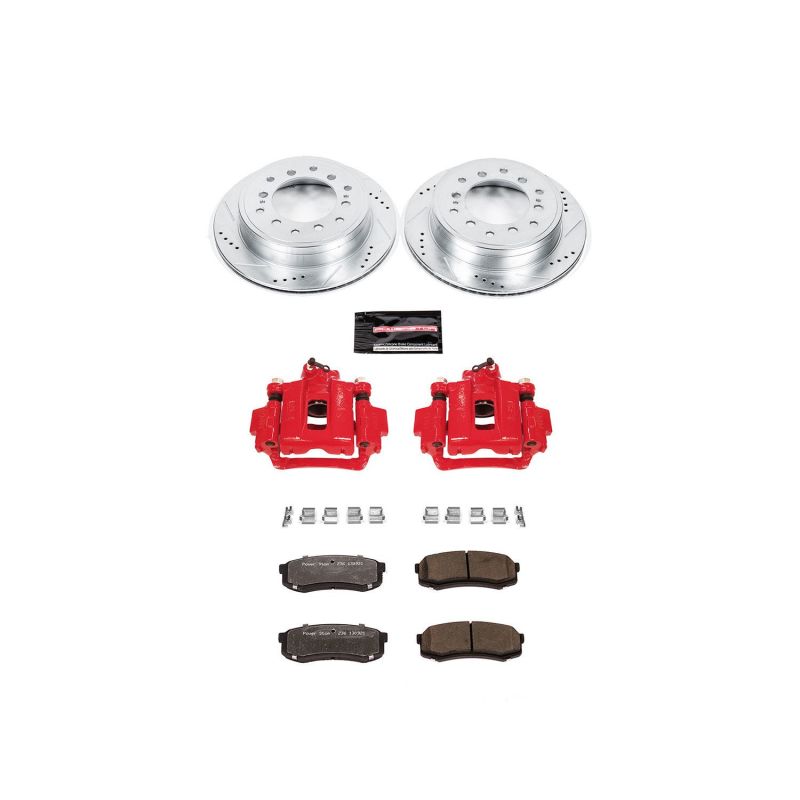 Power Stop 10-14 Toyota FJ Cruiser Rear Z36 Truck & Tow Brake Kit w/Calipers-Brake Kits - Performance D&S-Grocery Getter Performance
