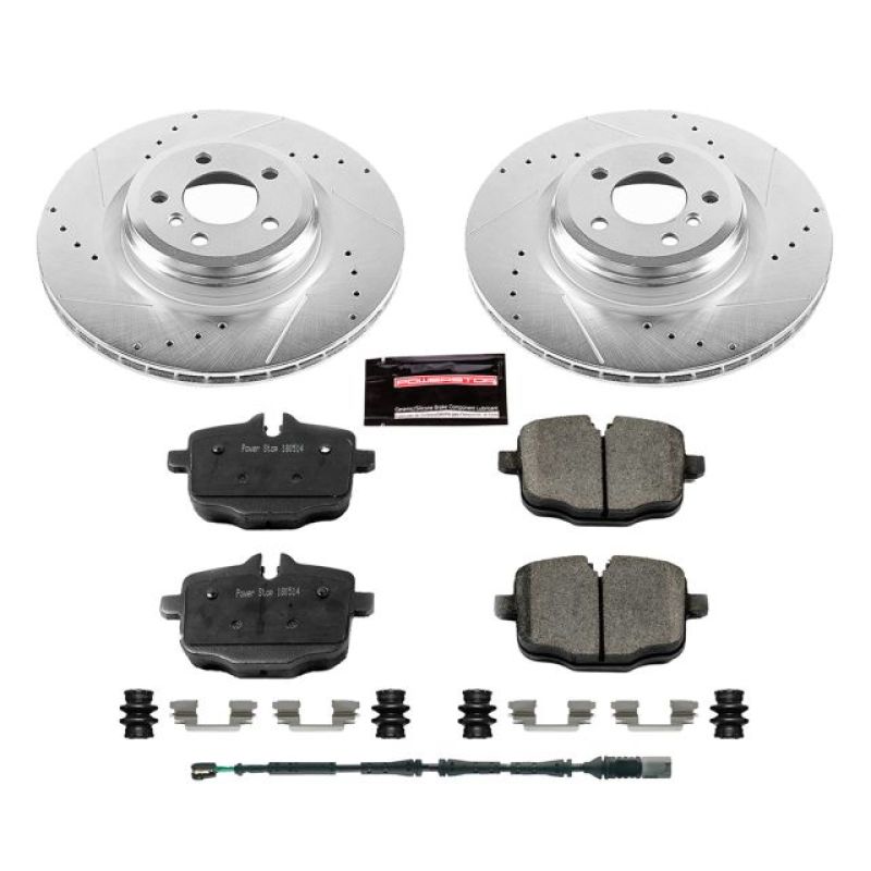 Power Stop 10-15 BMW 550i GT Rear Z23 Evolution Sport Brake Kit-Brake Kits - Performance D&S-Grocery Getter Performance