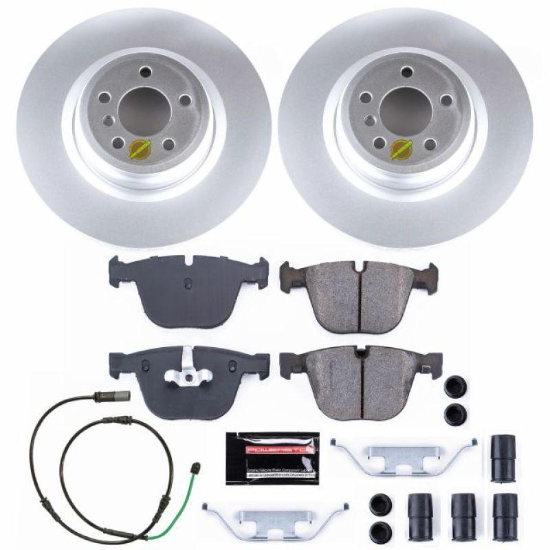 Power Stop 10-15 BMW 550i GT Rear Z23 Evolution Sport Coated Brake Kit-Brake Kits - Performance D&S-Grocery Getter Performance