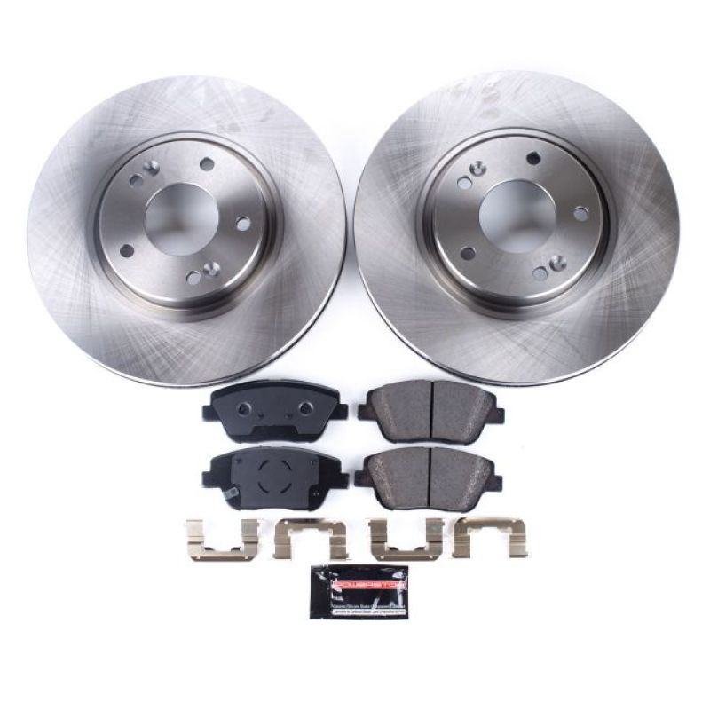 Power Stop 10-15 Hyundai Sonata Front Autospecialty Brake Kit-Brake Kits - OE-Grocery Getter Performance