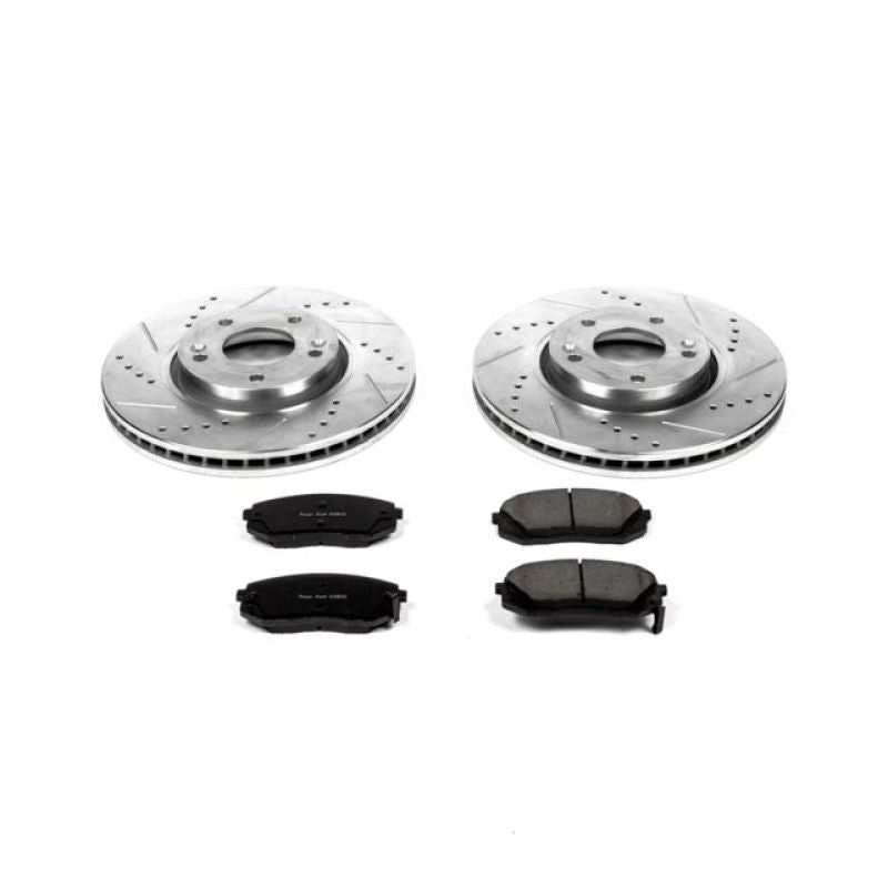 Power Stop 10-15 Hyundai Tucson Front Z23 Evolution Sport Brake Kit-Brake Kits - Performance D&S-Grocery Getter Performance