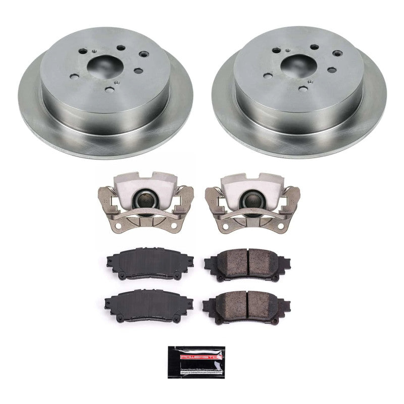Power Stop 10-15 Lexus RX350 Rear Autospecialty Kit w/Calipers-Brake Kits - OE-Grocery Getter Performance