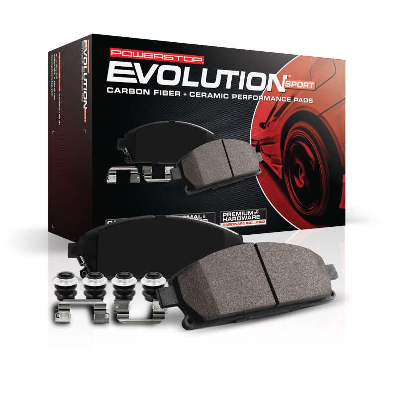 Power Stop 10-16 Hyundai Genesis Coupe Front Z23 Evo Sport Pad w/Hardware - Grocery Getter Performance