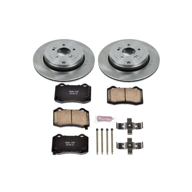 Power Stop 10-16 Hyundai Genesis Coupe Rear Autospecialty Brake Kit-Brake Kits - OE-Grocery Getter Performance