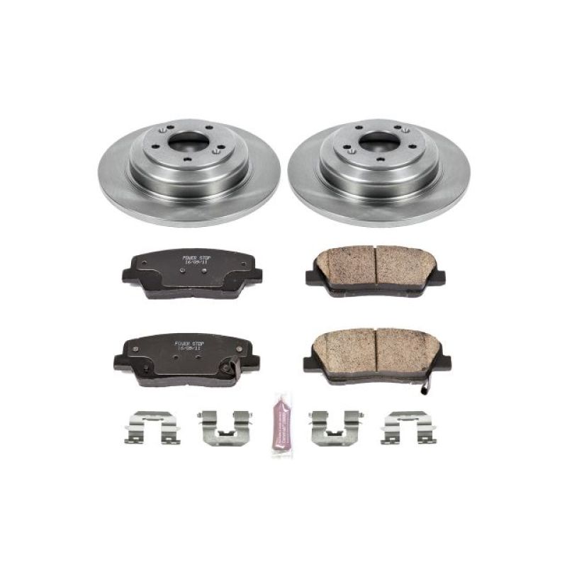 Power Stop 10-16 Hyundai Genesis Coupe Rear Autospecialty Brake Kit-Brake Kits - OE-Grocery Getter Performance