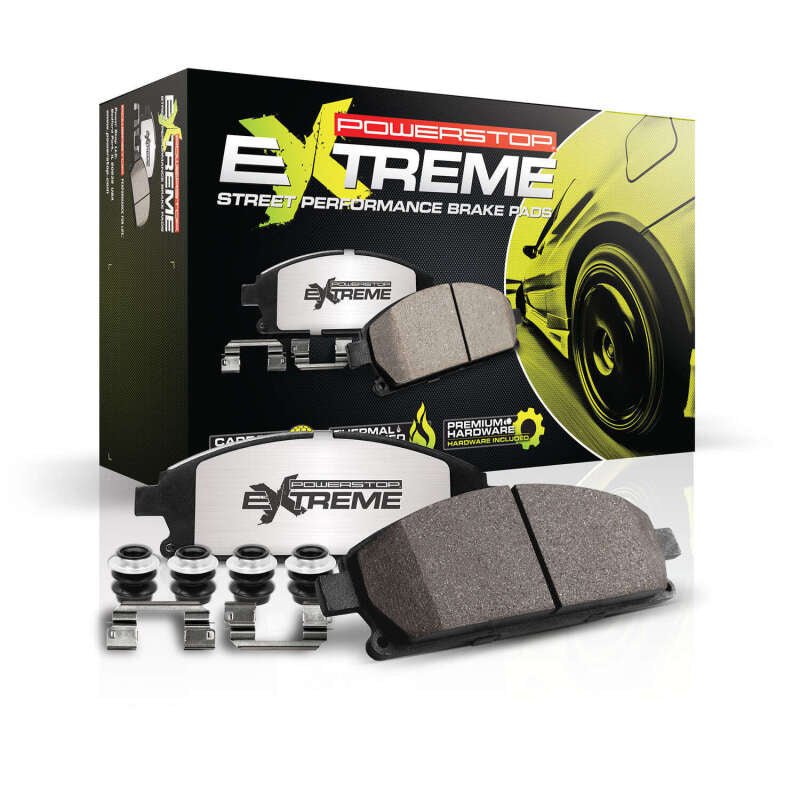 Power Stop 10-16 Hyundai Genesis Coupe Rear Z26 Street Pad w/Hardware - Grocery Getter Performance