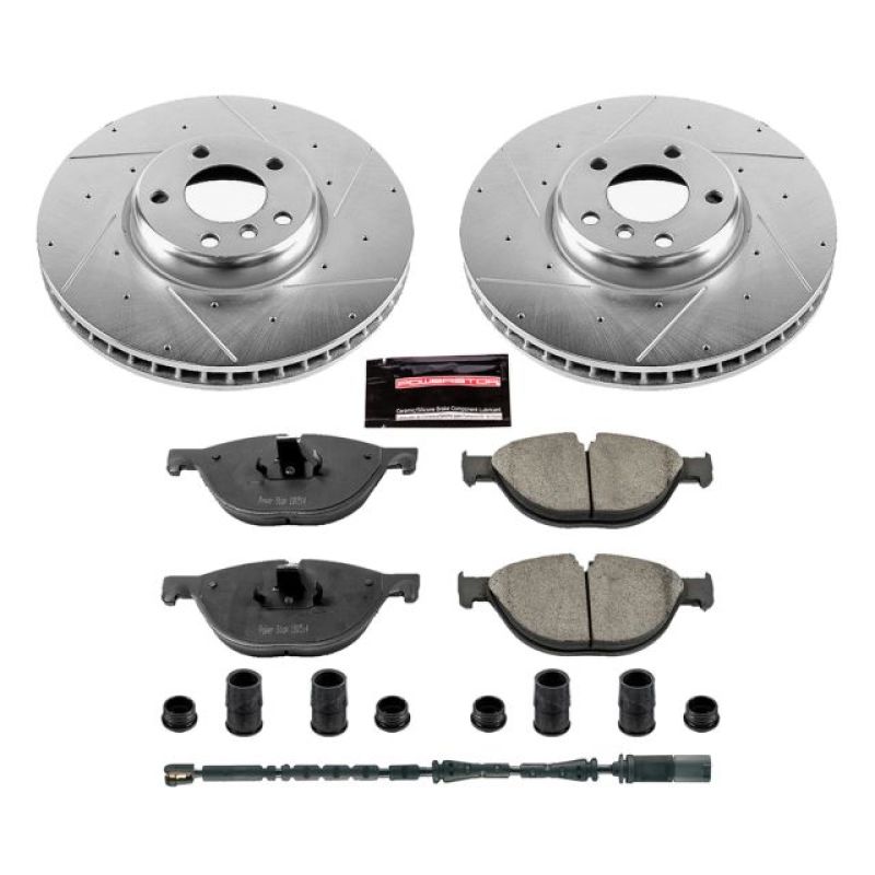Power Stop 10-17 BMW 535i GT Front Z23 Evolution Sport Brake Kit-Brake Kits - Performance D&S-Grocery Getter Performance