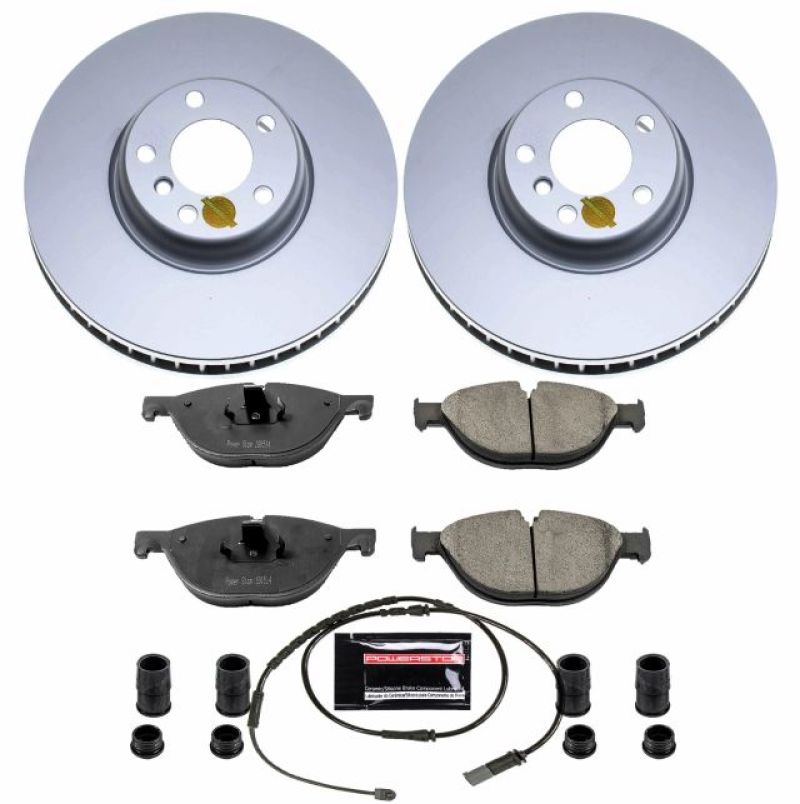Power Stop 10-17 BMW 535i GT Front Z23 Evolution Sport Coated Brake Kit-Brake Kits - Performance D&S-Grocery Getter Performance