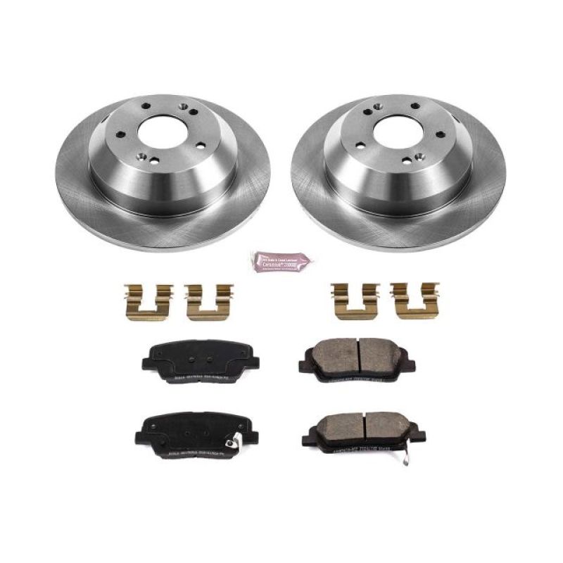 Power Stop 10-18 Hyundai Santa Fe Rear Autospecialty Brake Kit-Brake Kits - OE-Grocery Getter Performance