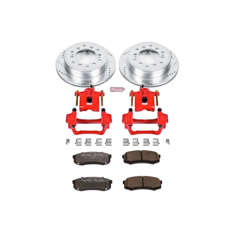Power Stop 10-19 Lexus GX460 Rear Z36 Truck & Tow Brake Kit w/Calipers-Brake Kits - Performance D&S-Grocery Getter Performance