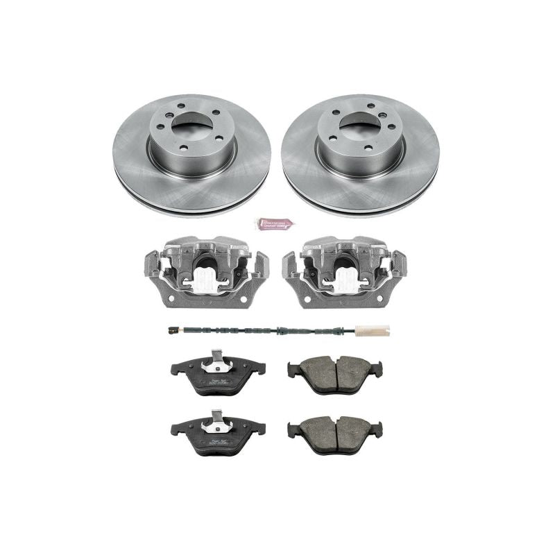 Power Stop 11-12 BMW 328i xDrive Front Autospecialty Brake Kit w/Calipers-Brake Kits - OE-Grocery Getter Performance
