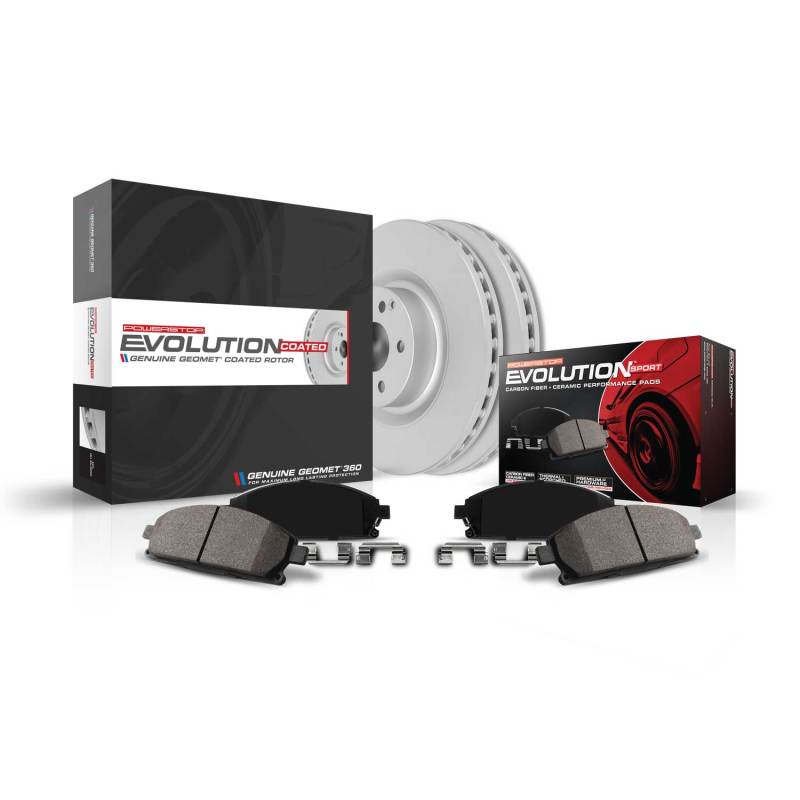 Power Stop 11-13 BMW 328i Front Z23 Evolution Coated Brake Kit-Brake Kits - Performance D&S-Grocery Getter Performance