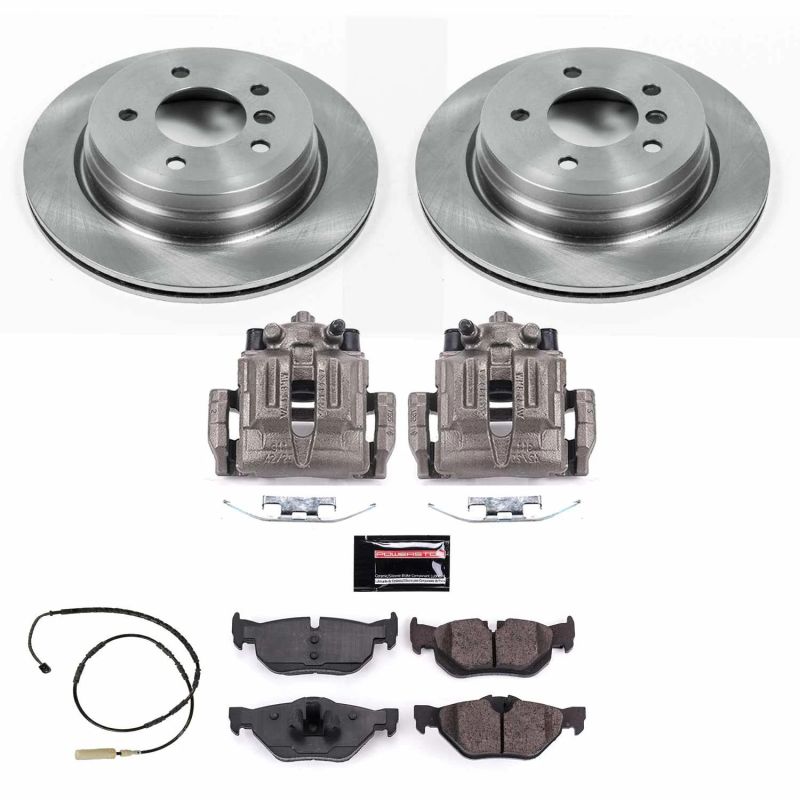 Power Stop 11-13 BMW 328i Rear Autospecialty Brake Kit w/Calipers-Brake Kits - OE-Grocery Getter Performance